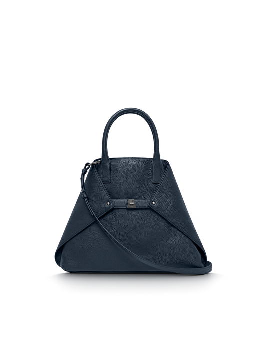 Designer Ai Medium Top Handle Tote - Dunkelblau - Blau