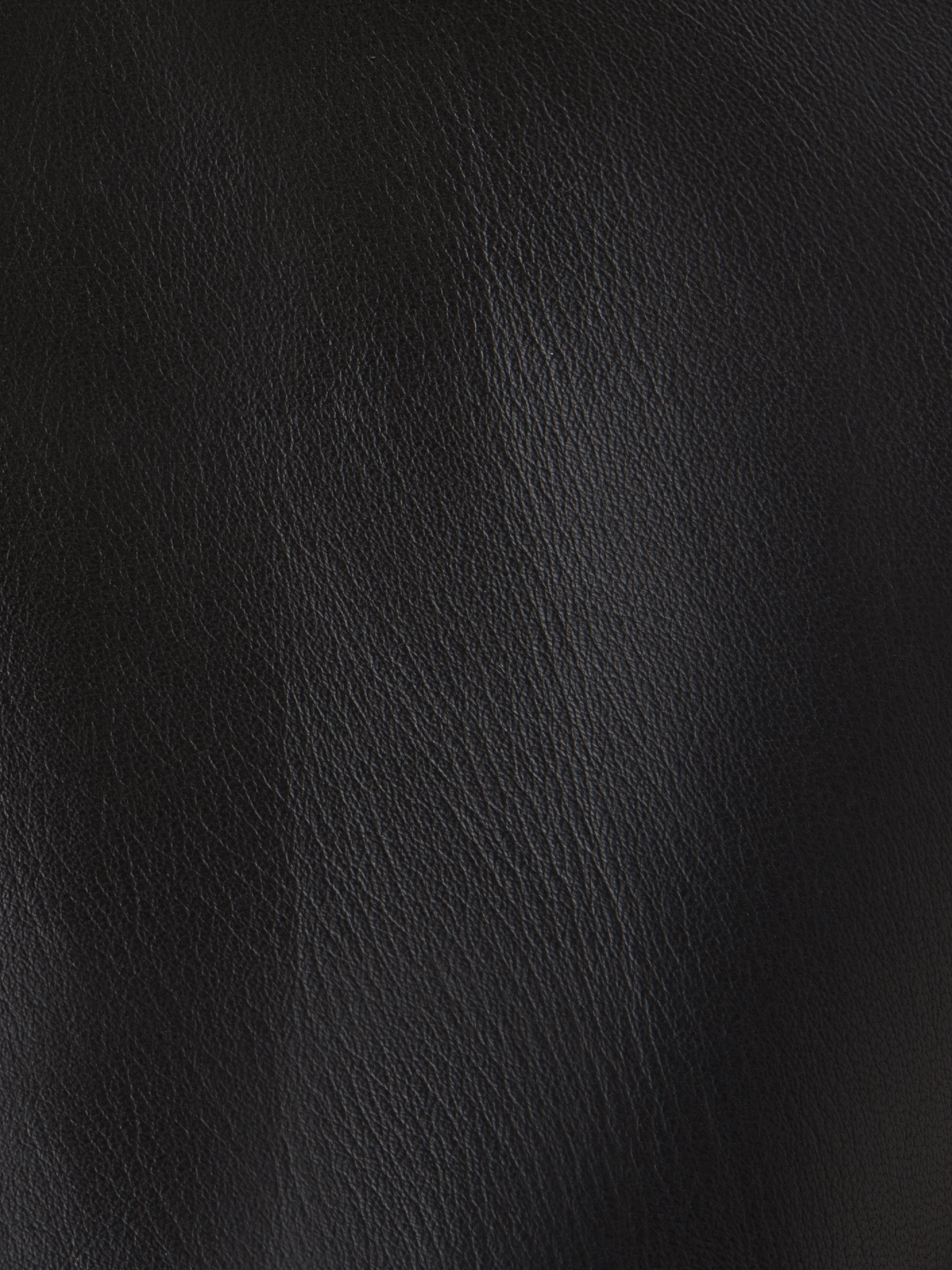 Designer Kurze Lederjacke - Schwarz