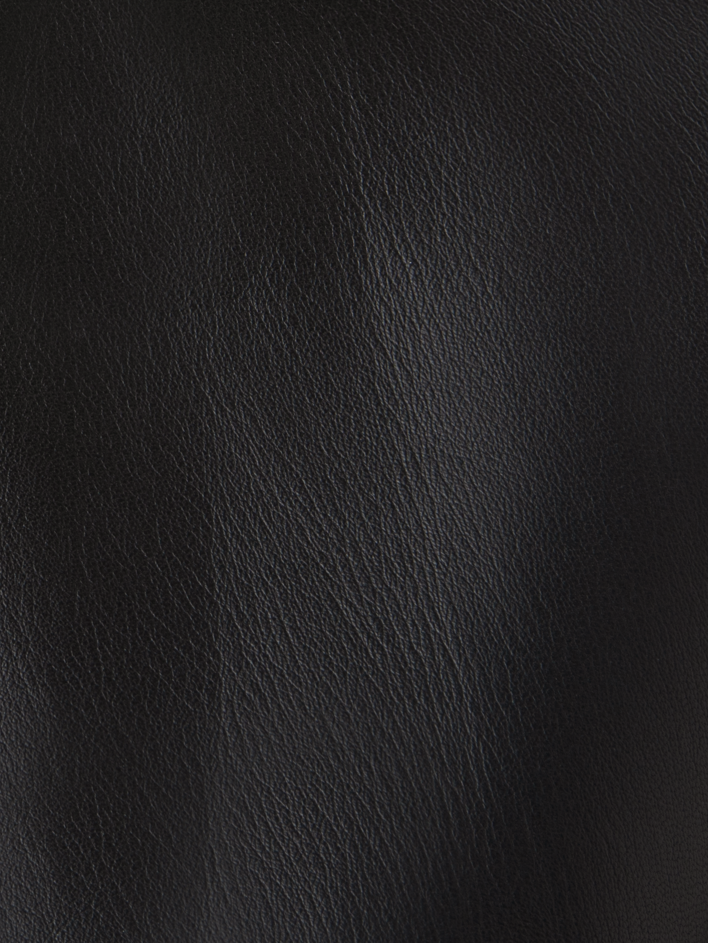 Designer Kurze Lederjacke - Schwarz