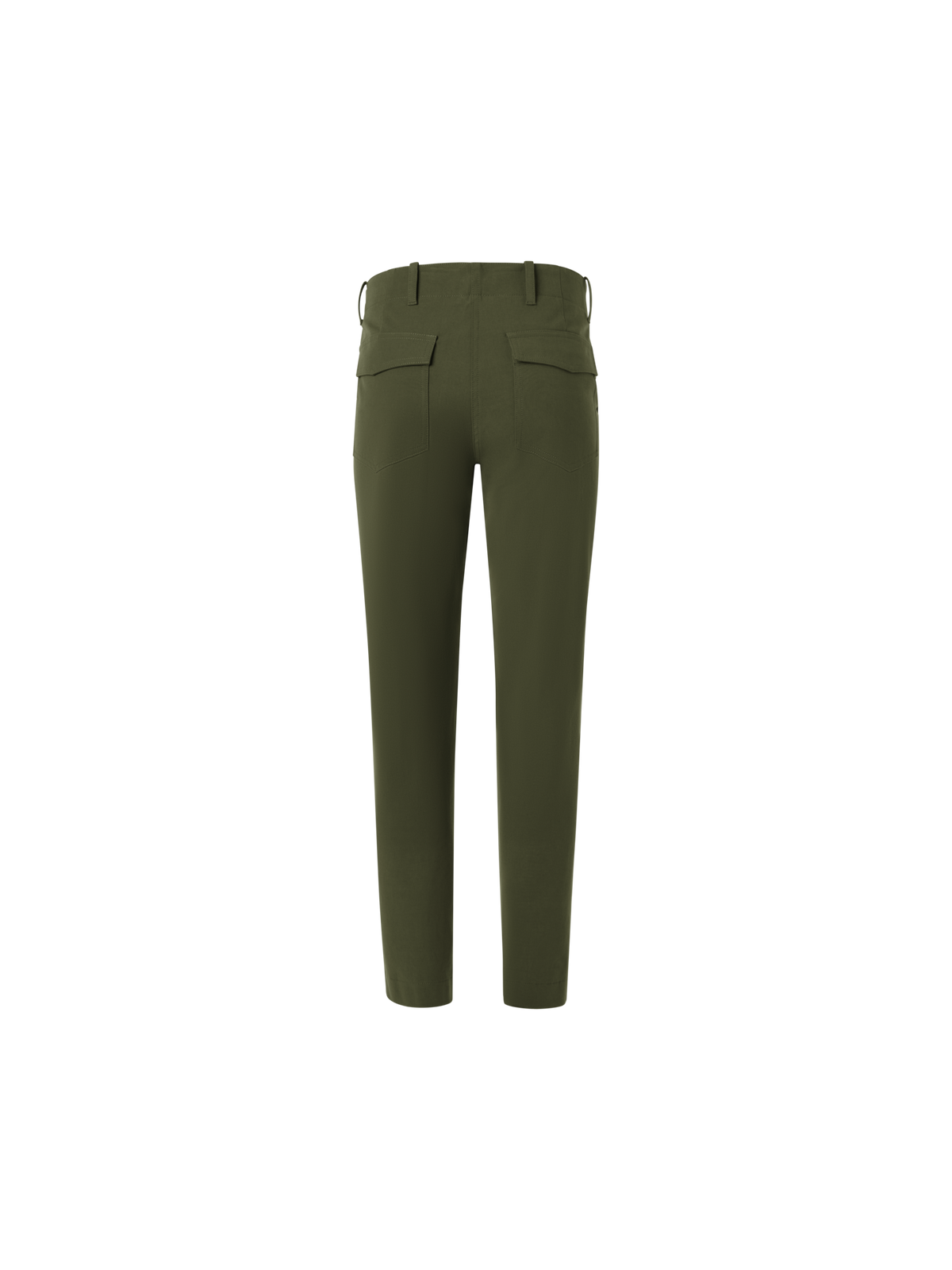 Designer Franco Cargo Tapered Hose aus Bi-Stretch-Baumwoll-Gabardine - Grün