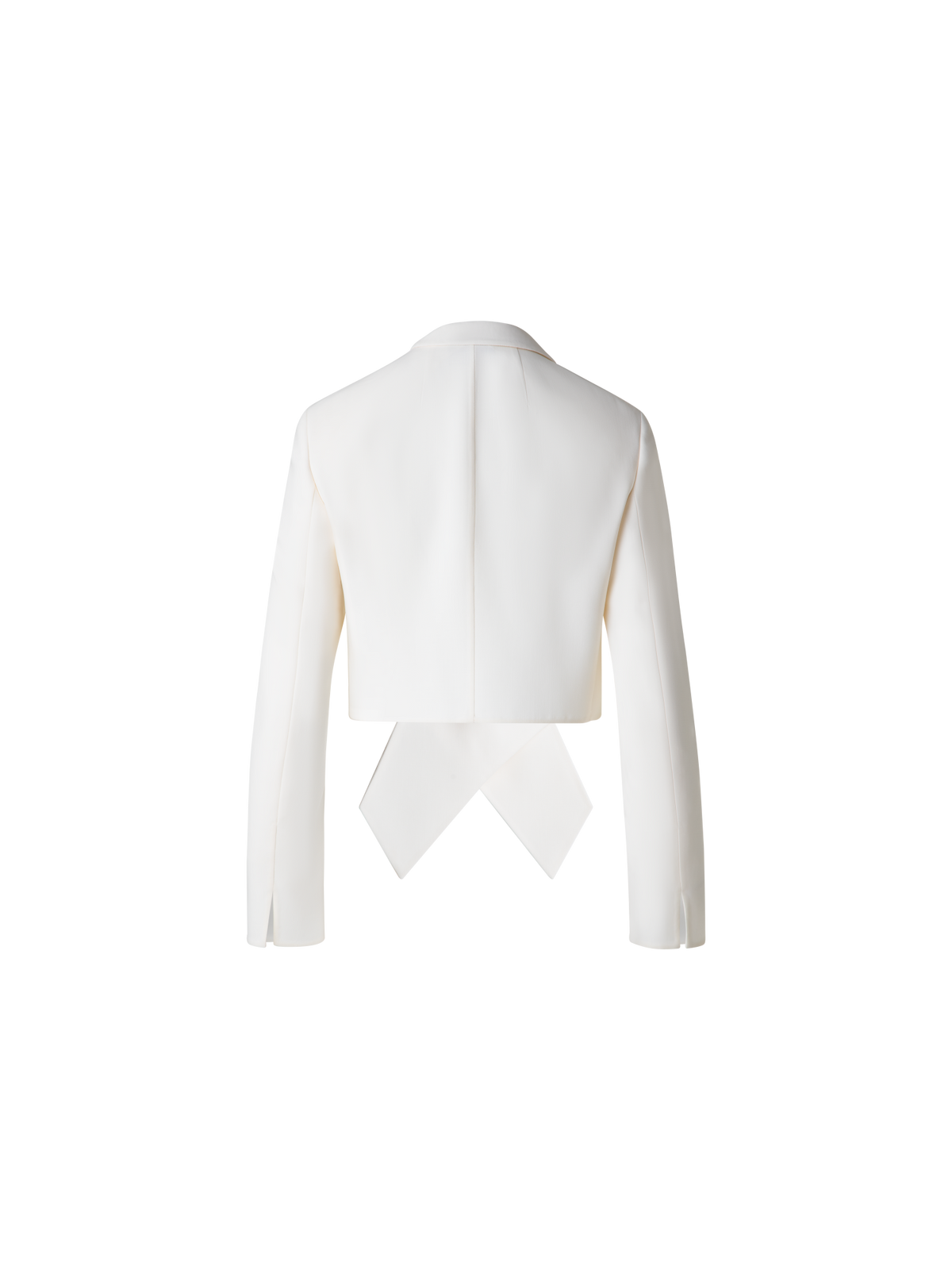 Designer Asymmetrische Doubleface-Jacke aus Wolle