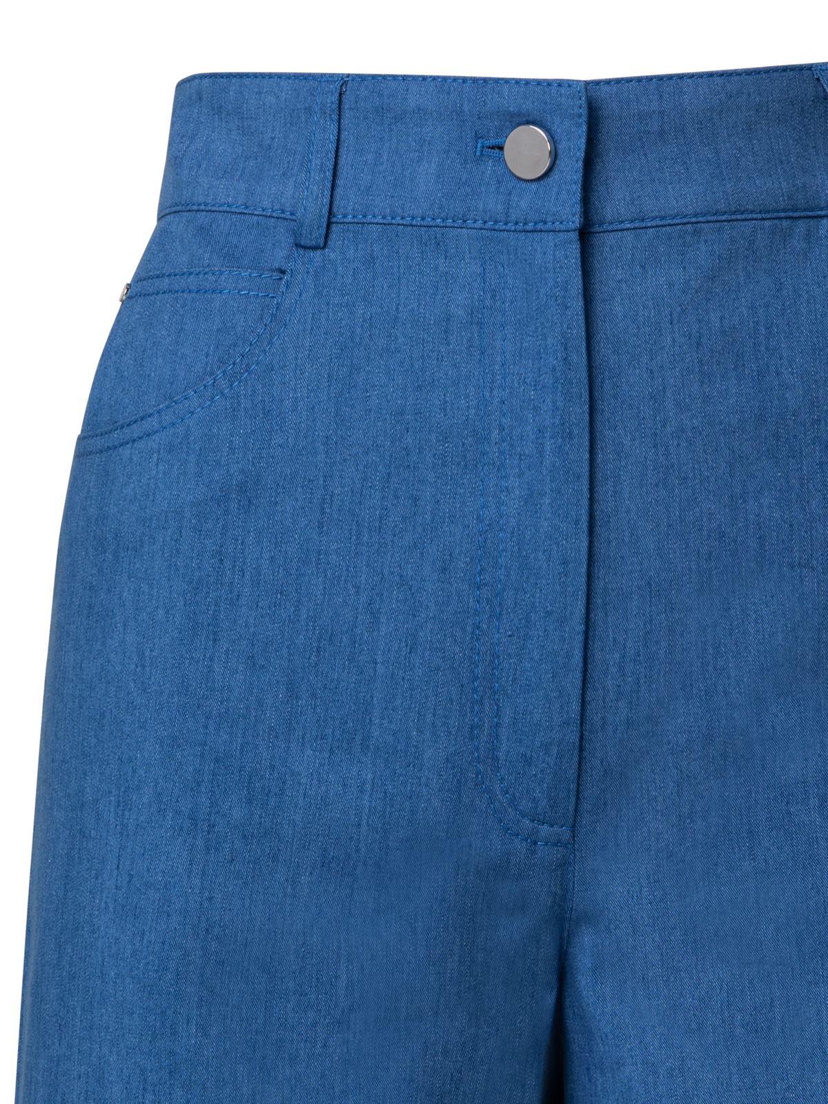 Designer Weite Hose aus Baumwoll-Lyocell-Denim
