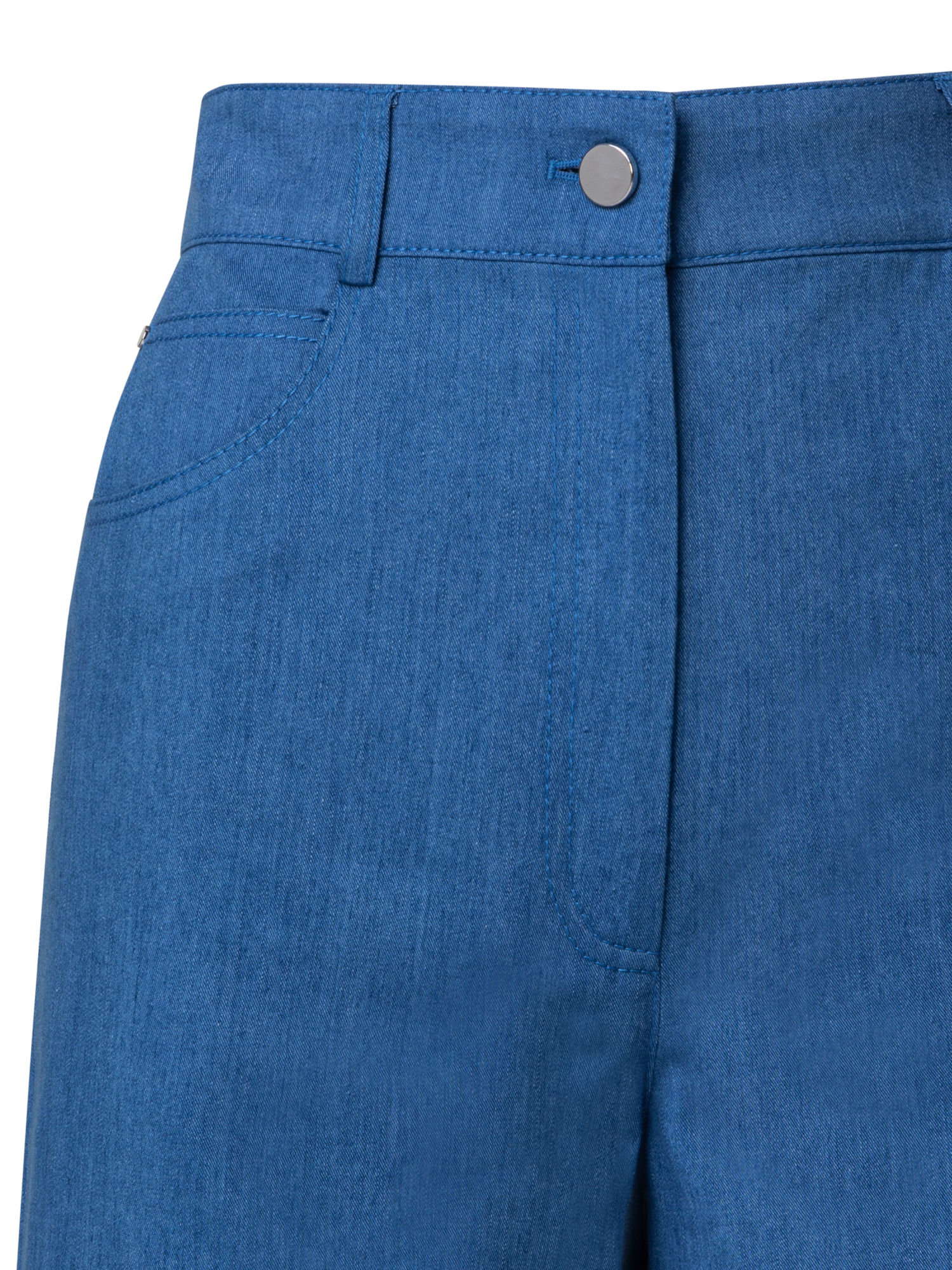 Designer Weite Hose aus Baumwoll-Lyocell-Denim