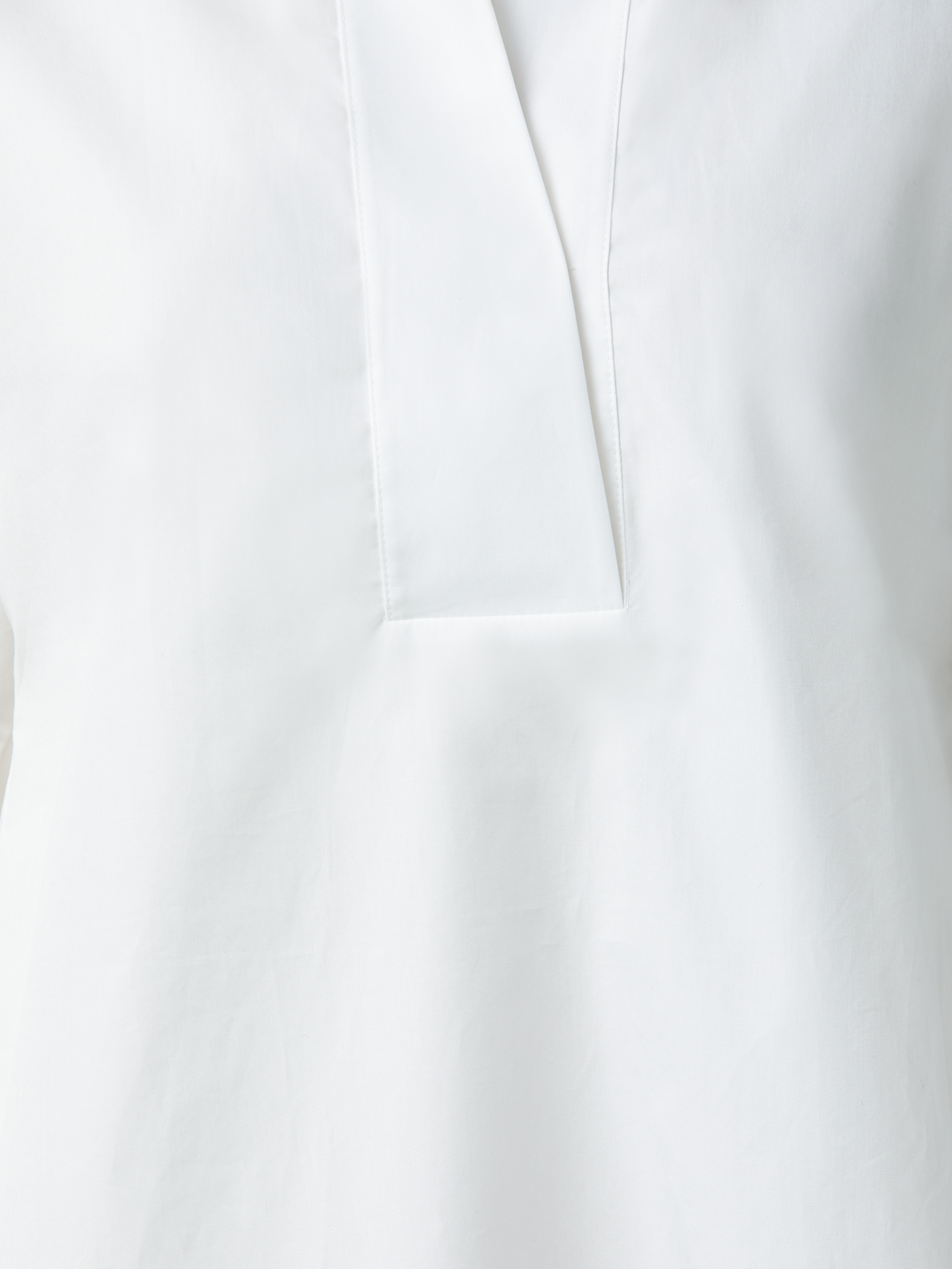 Designer Oversize Bluse aus Baumwolle - Weiss