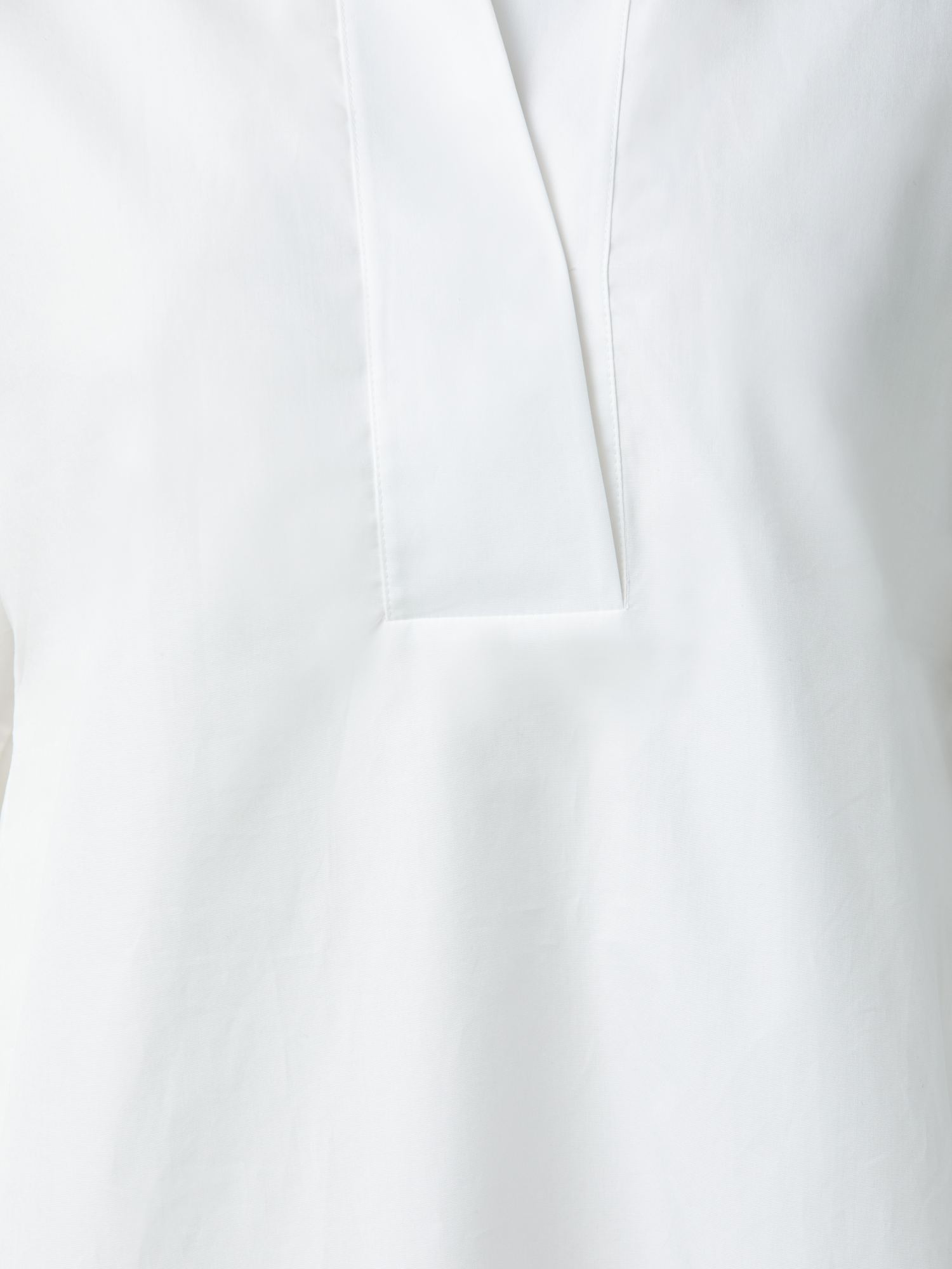 Designer Oversize Bluse aus Baumwolle - Weiss