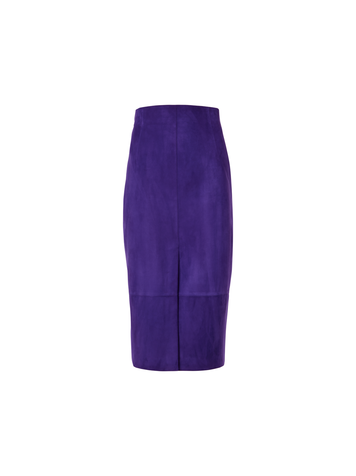 Designer Bleistiftrock aus Wildleder - Violett