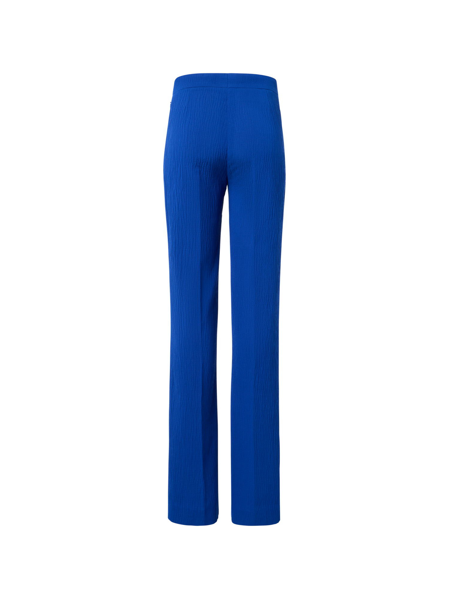 Designer Carl gerade Hose aus strukturierter Baumwollseide - Blau