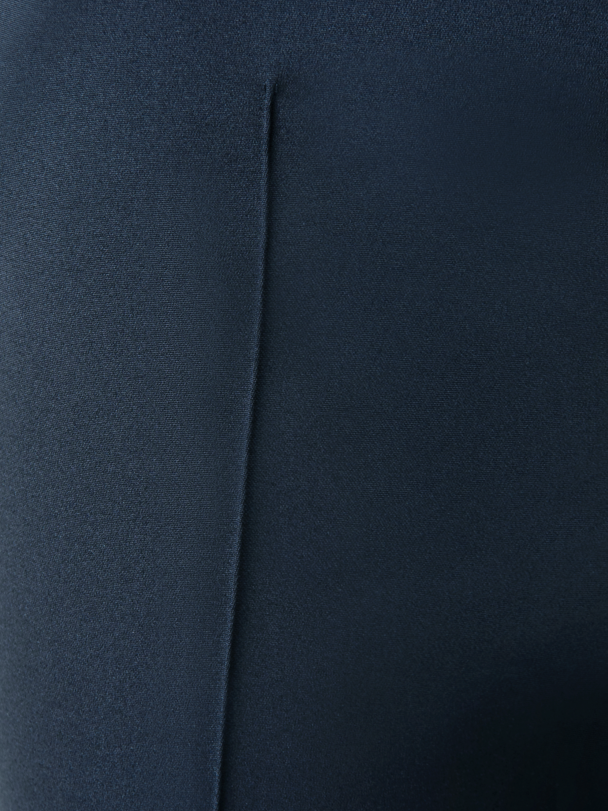 Designer Slim Hose aus Seiden-Stretch-Crêpe - Dunkelblau - Blau