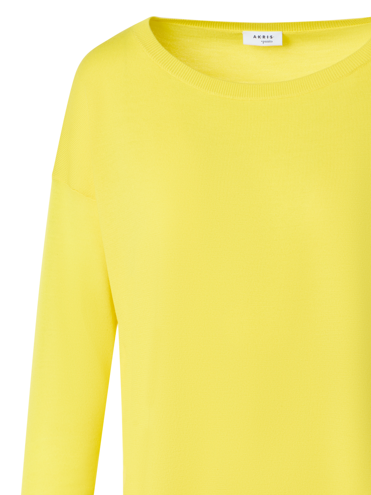 Designer Feiner Merinowolle-Signature-Strickpullover - Gelb