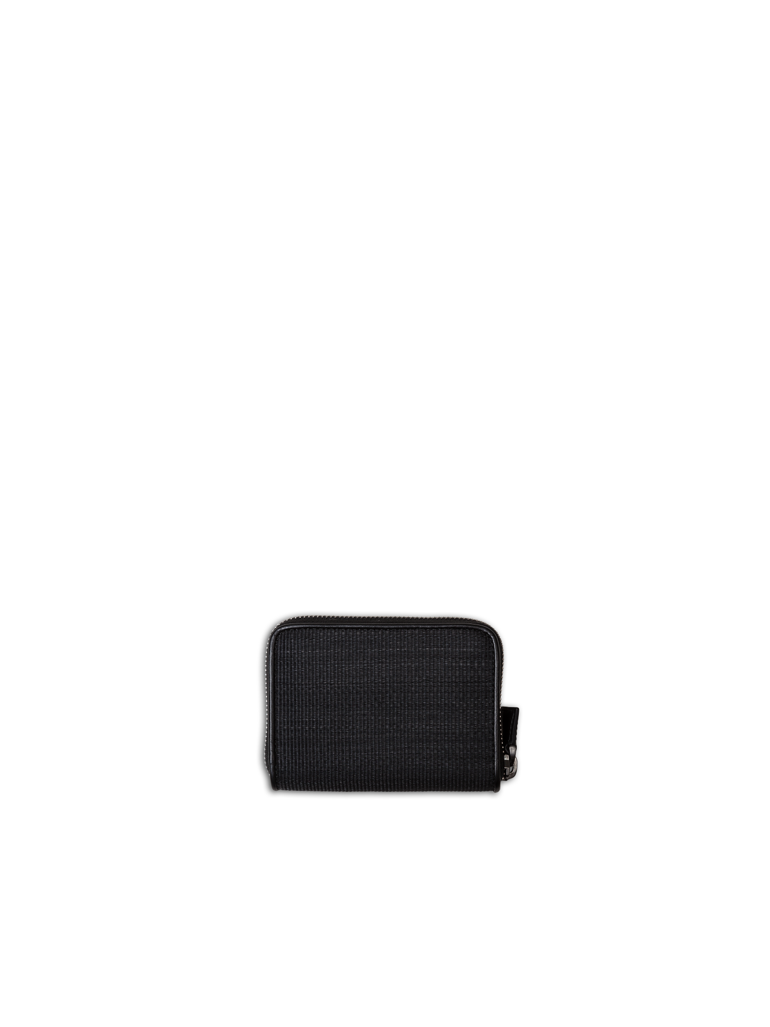 Designer Small Zip Wallet - Schwarz