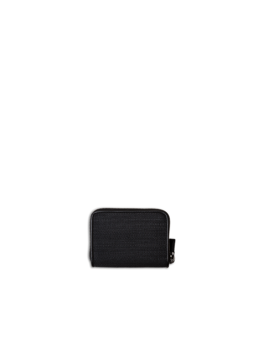 Designer Small Zip Wallet - Schwarz