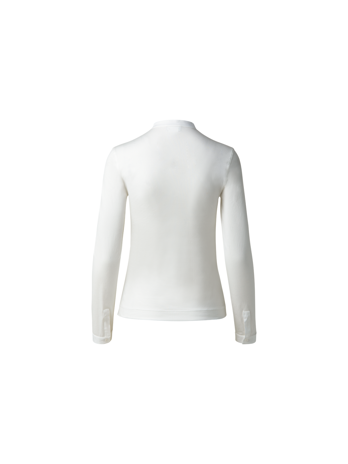 Designer Bluse aus Baumwolle mit Stretchanteil - Weiss