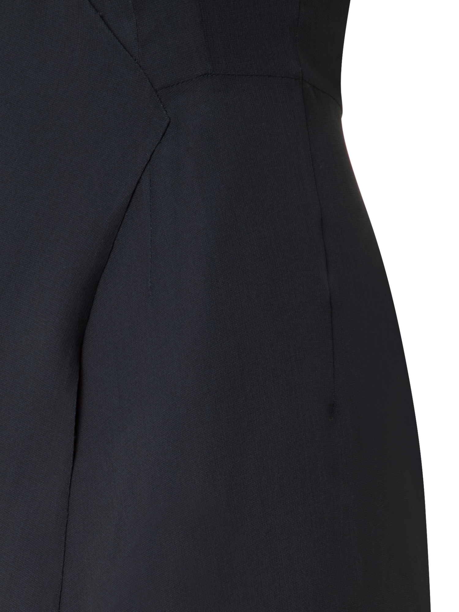 Designer Doppellagiges Abendkleid aus Seide - Schwarz