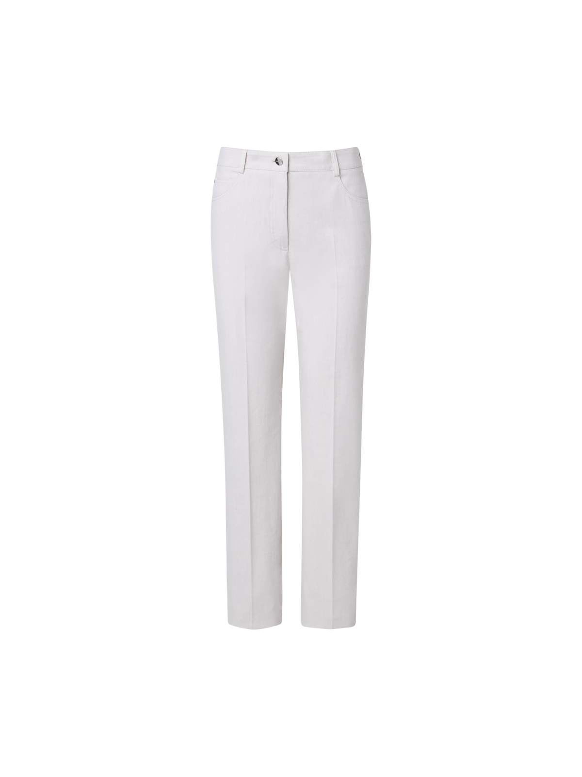 Designer Gerade Hose aus Baumwoll-Stretch-Denim