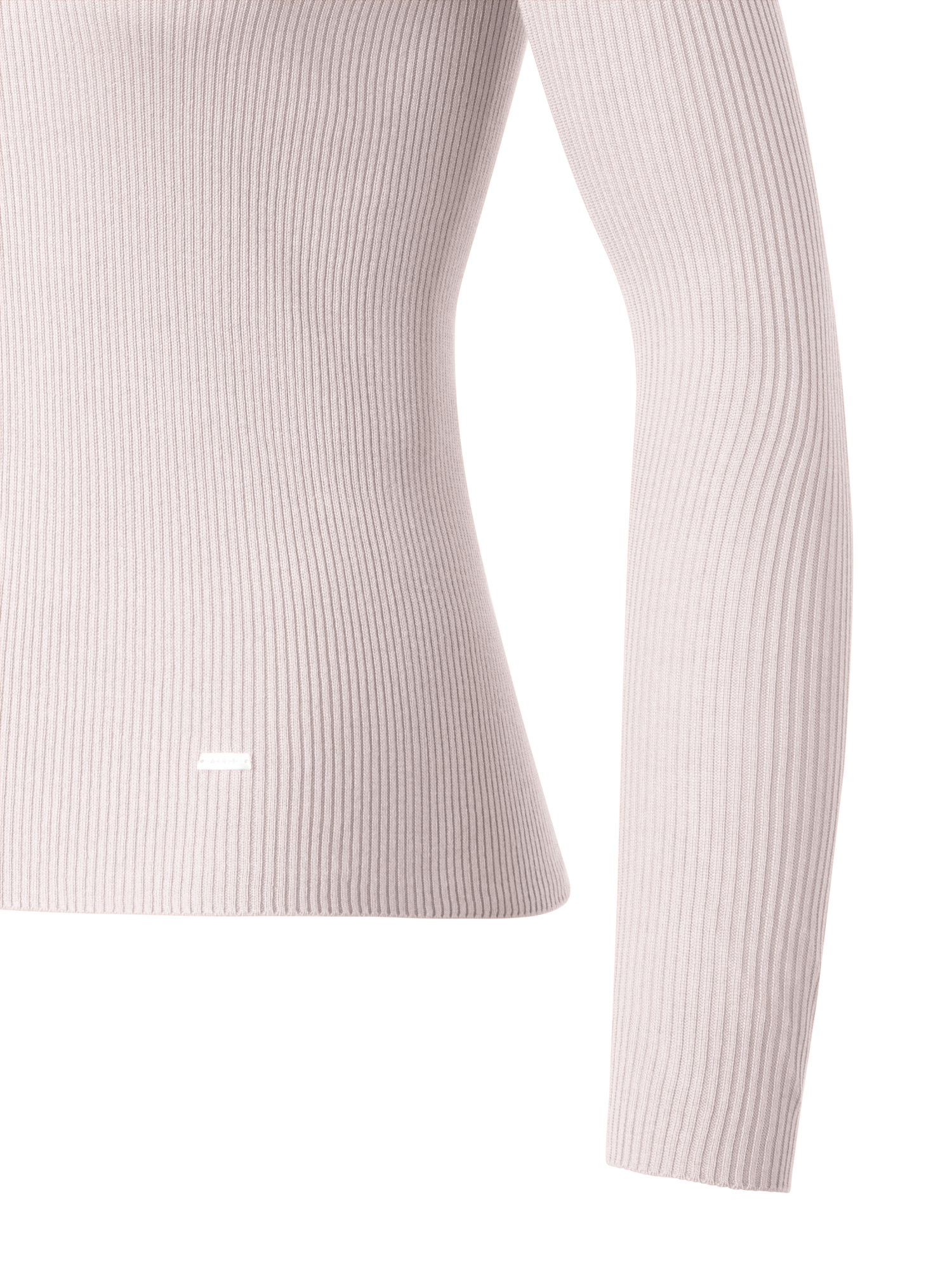 Designer Nahtloser Strickpullover aus Seiden-Baumwolle - Rosa