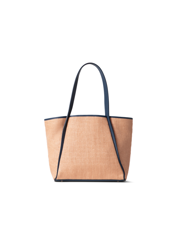 Designer Alex Small Tote - Dunkelblau - Blau - Bunt - Beige