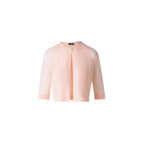 Kurzer halbtransparenter Cardigan