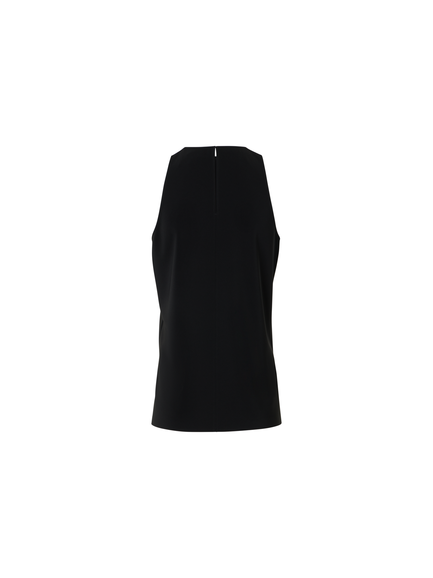 Designer Charakteristische, lasergeschnittene ärmellose Bluse - Schwarz