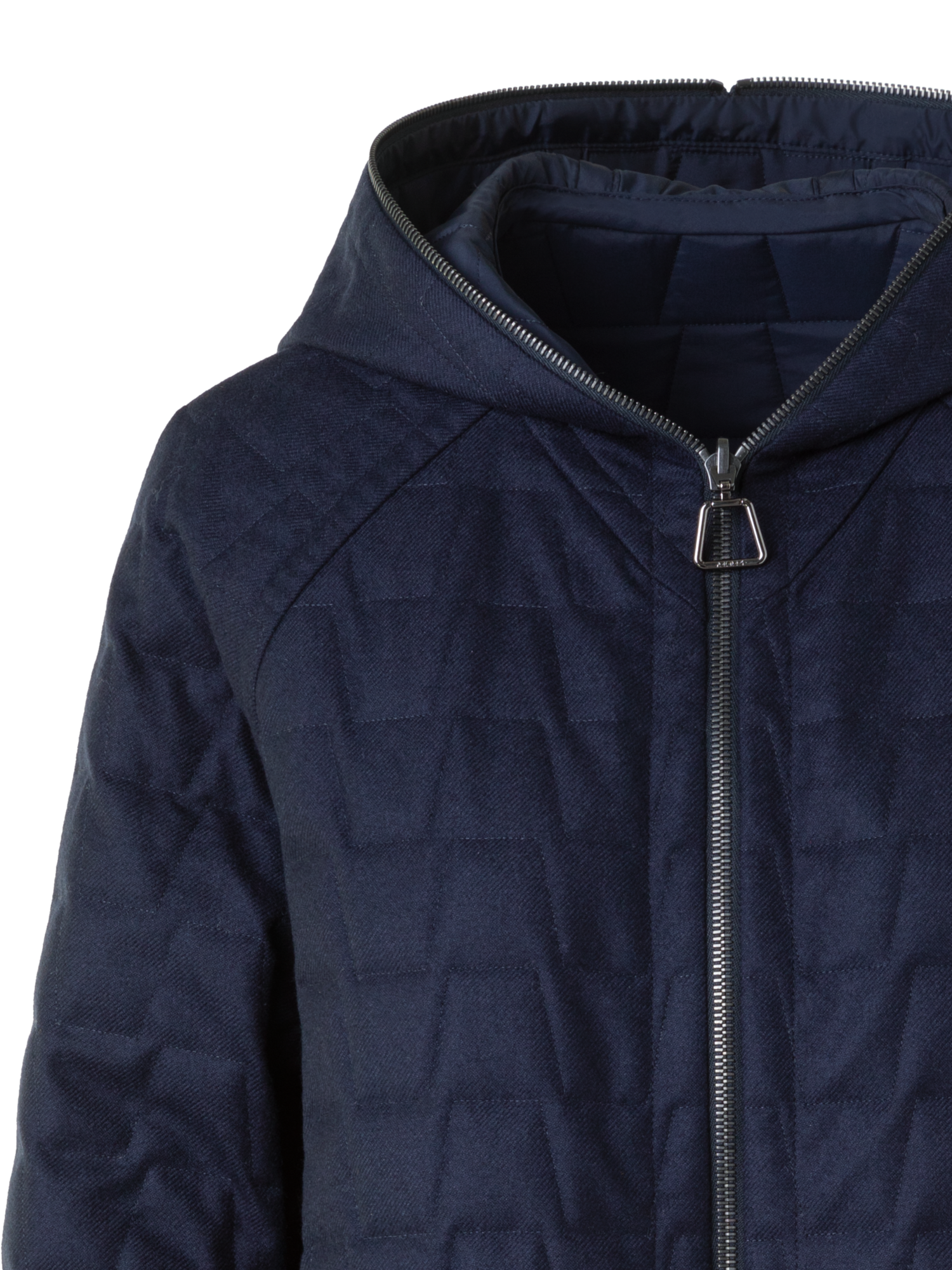 Designer Wende Steppjacke Storm-System® mit Kapuze - Dunkelblau - Blau