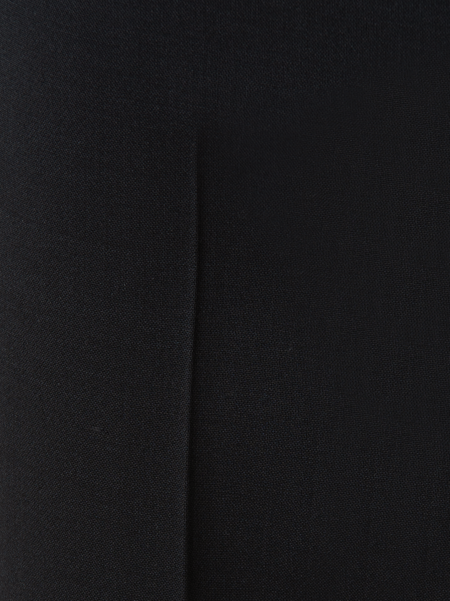 Designer Slim Hose aus Woll-Doubleface - Schwarz