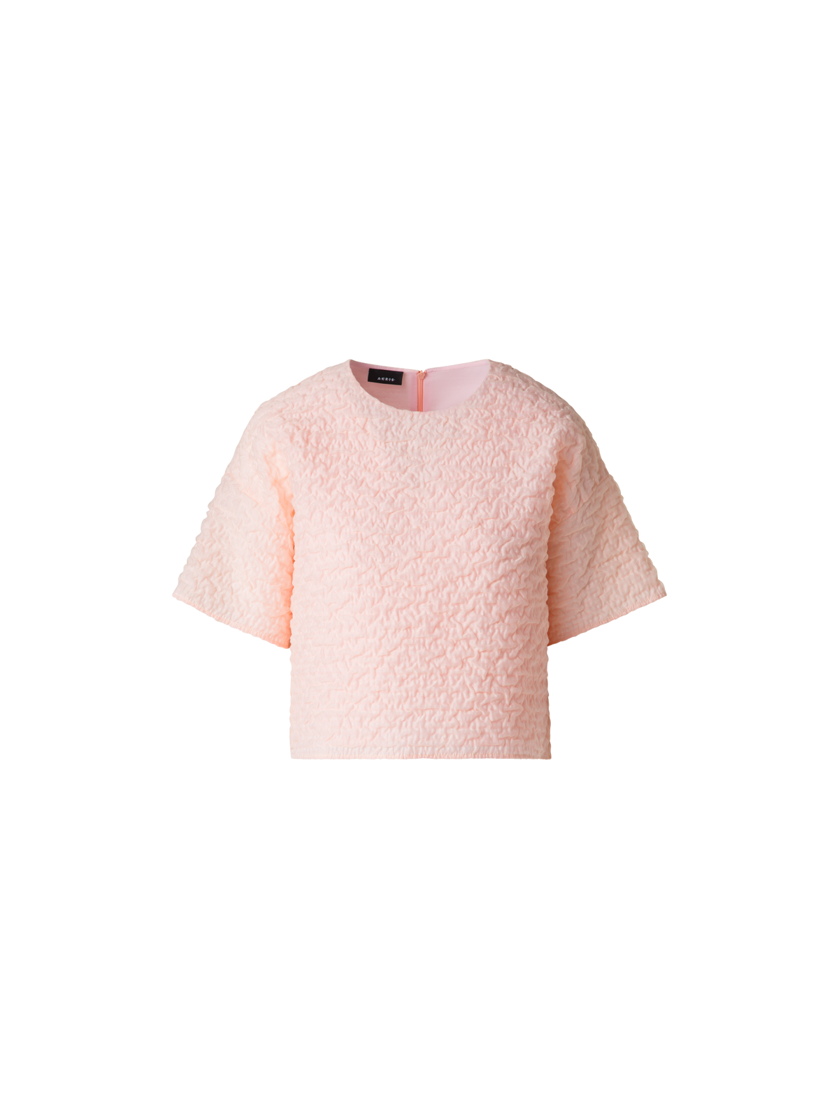 Designer Boxy-Bluse aus 3D Bubble Organza - Rosa