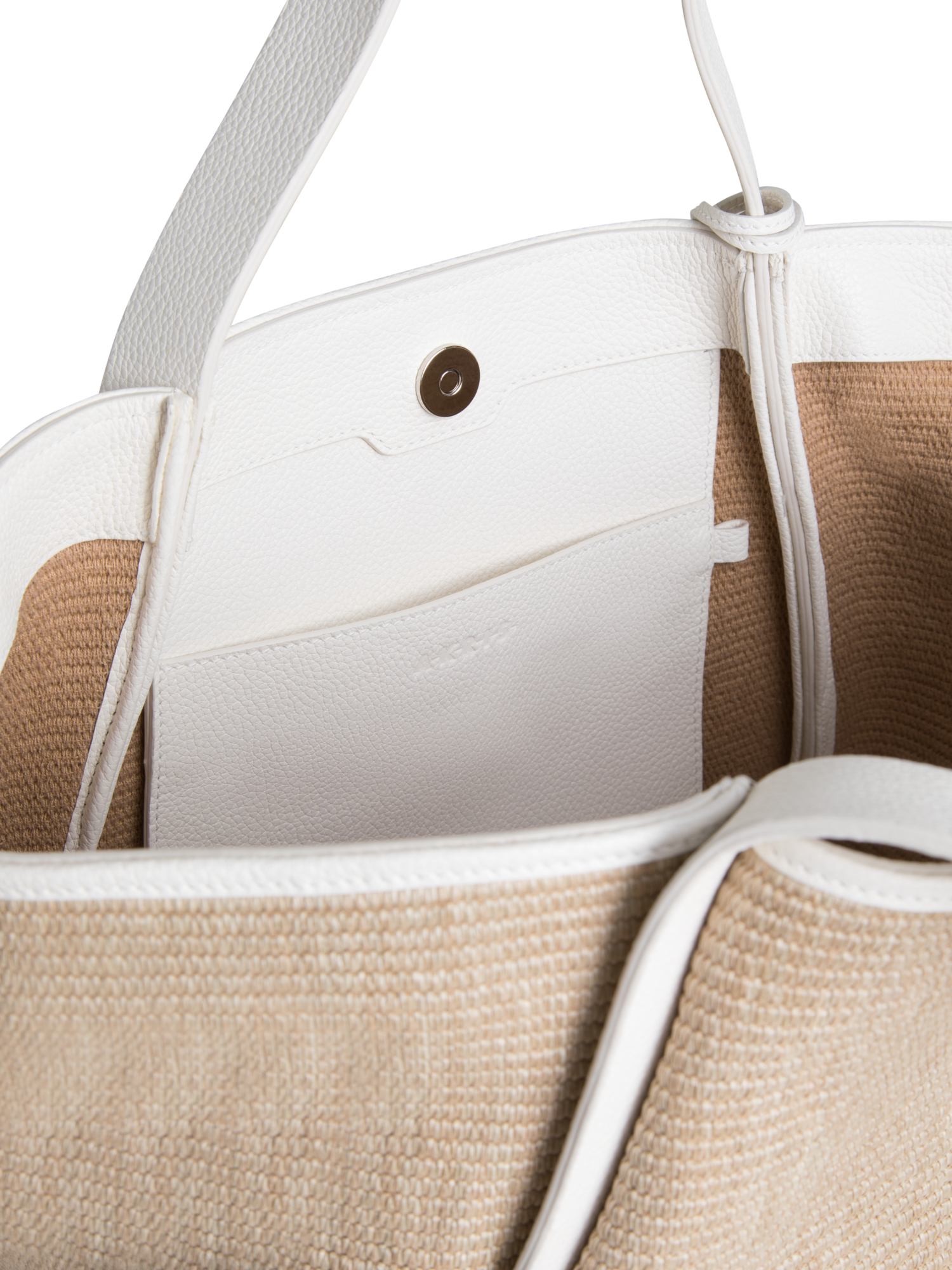 Designer Alex Medium Tote Bag - Beige