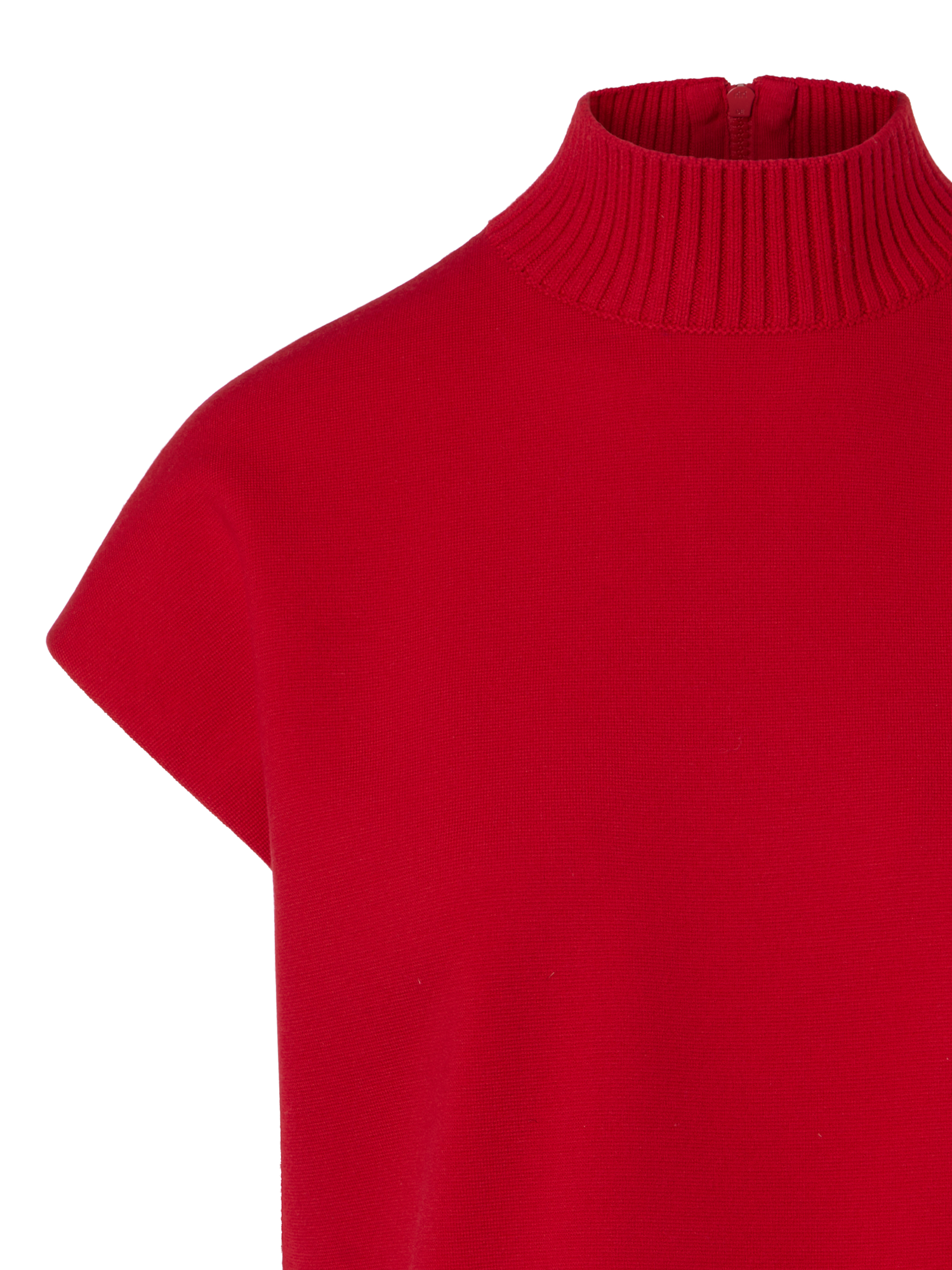 Designer Leuchtend roter Milano-Strick Pullover - Rot