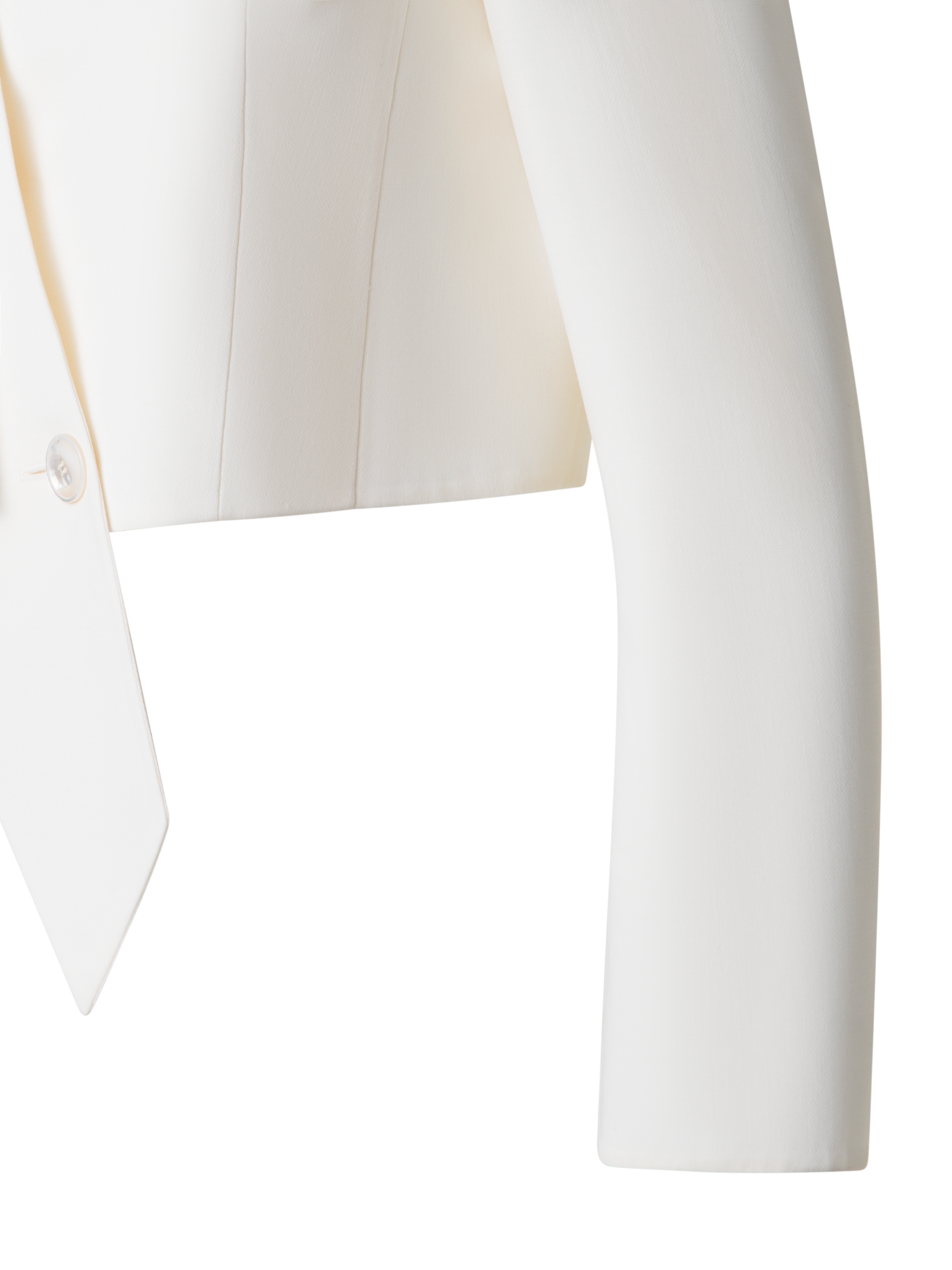 Designer Asymmetrische Doubleface-Jacke aus Wolle