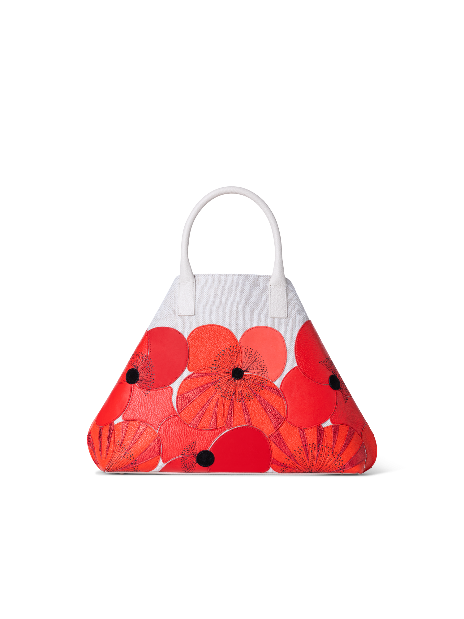 Designer Ai Medium Top Handle Tote - Bunt - Rot
