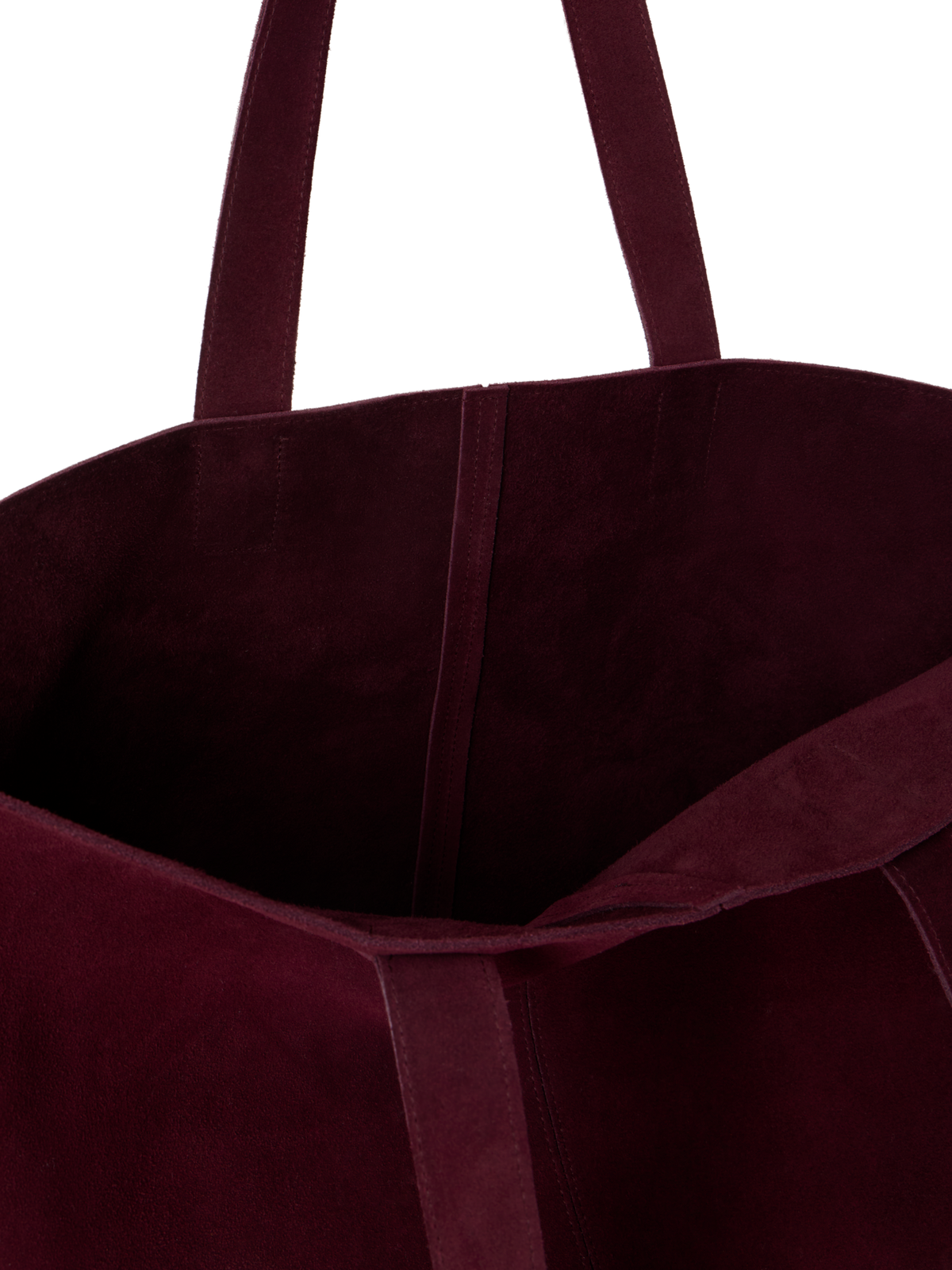 Designer Ai Medium Schultertasche aus Veloursleder - Weinrot