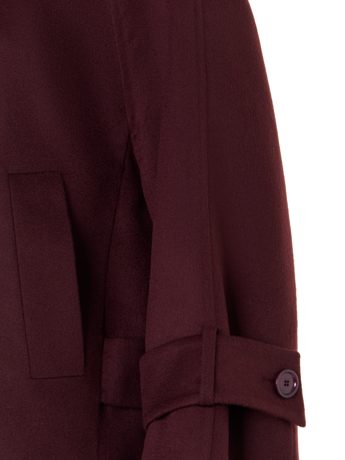 Designer Kurze A-Linien-Jacke aus Kaschmir-Double-Face - Rot
