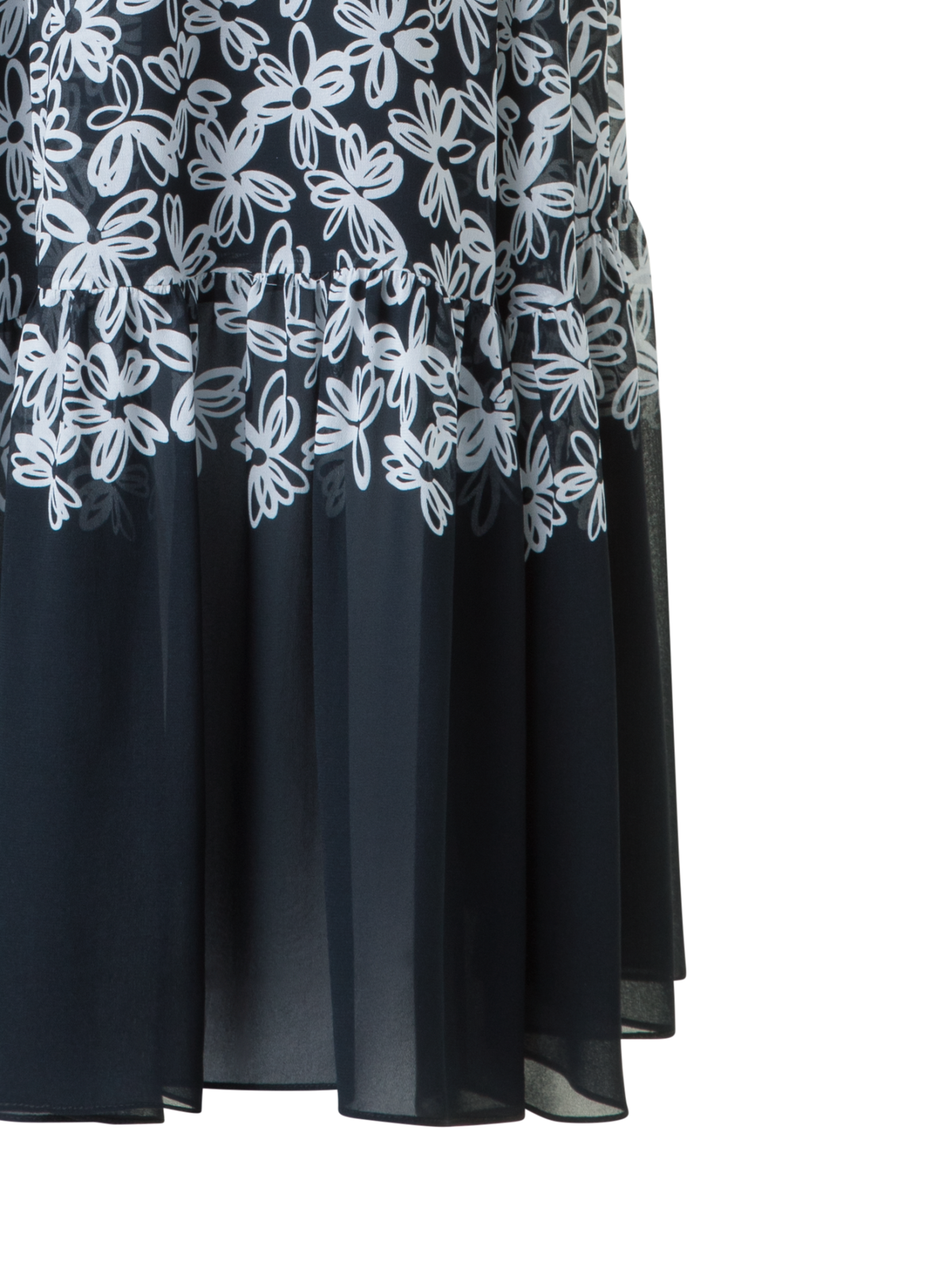 Designer Ärmelloses Midikleid mit Blumendruck - Schwarz - Bunt