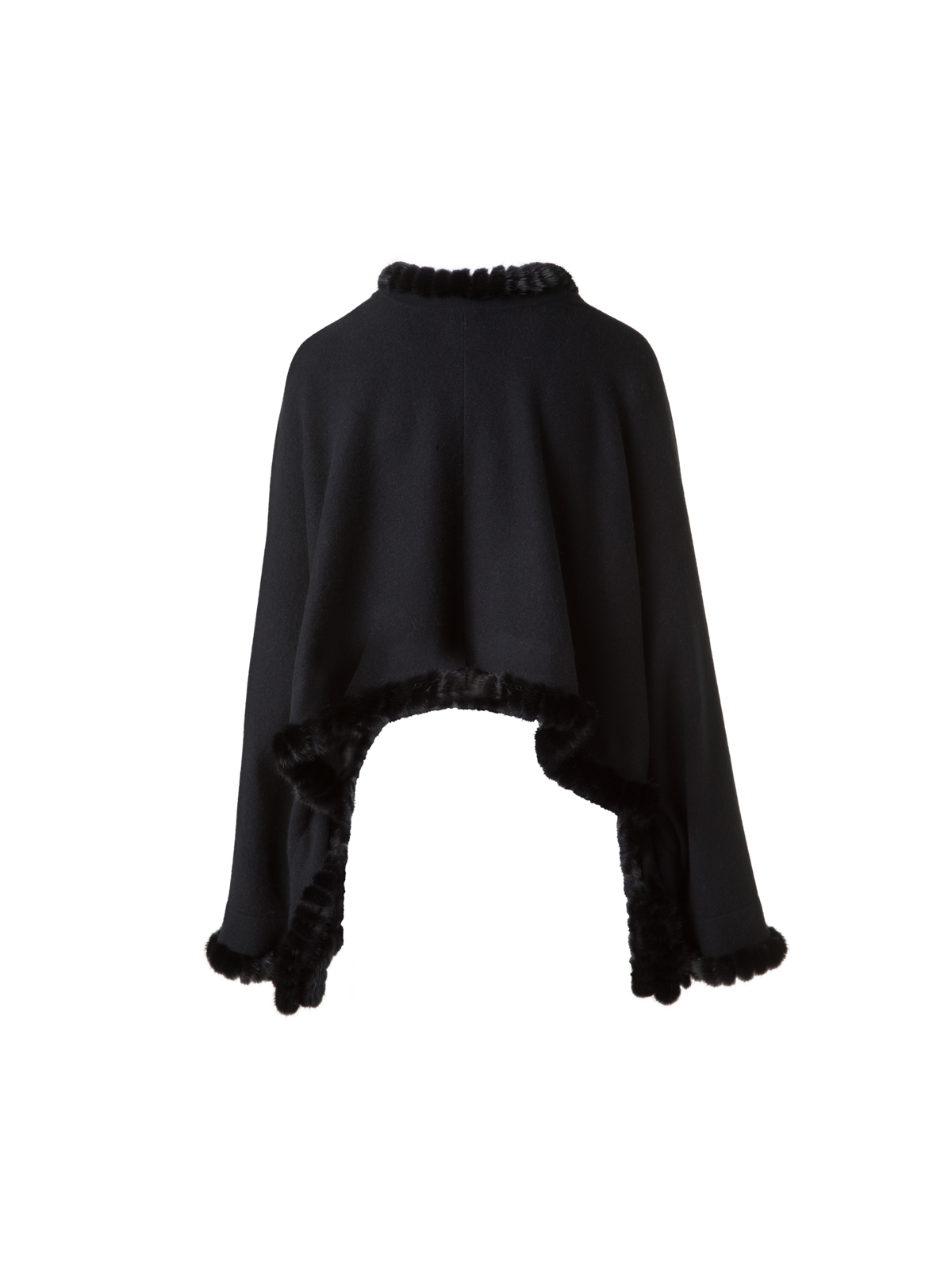 Designer Strickbolero aus Kaschmir-Seide - Schwarz