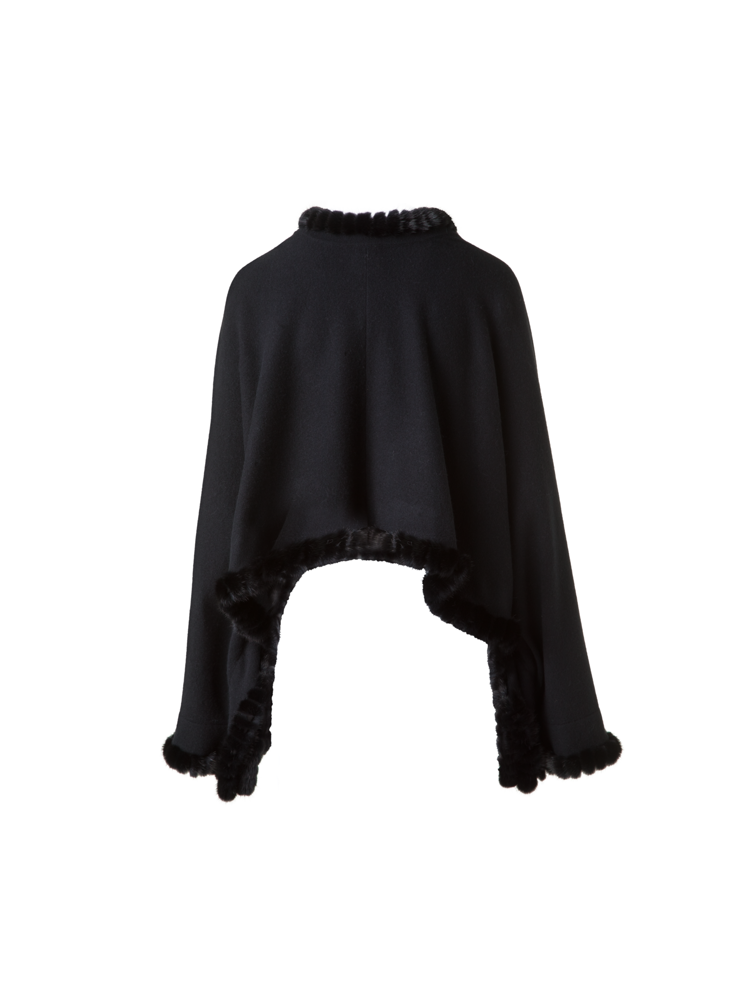 Designer Strickbolero aus Kaschmir-Seide - Schwarz