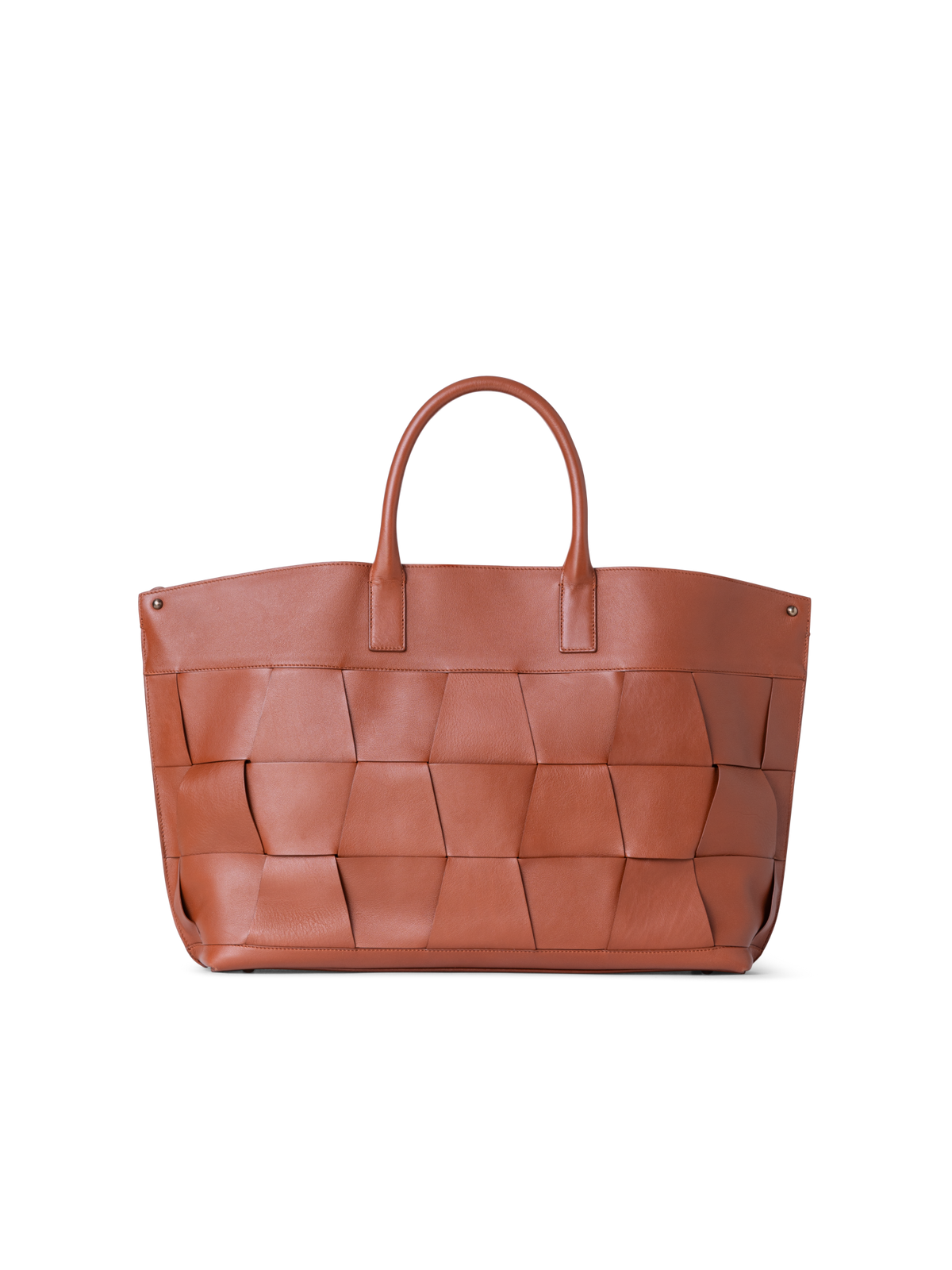 Designer Ai Medium Top Handle Tote - Braun