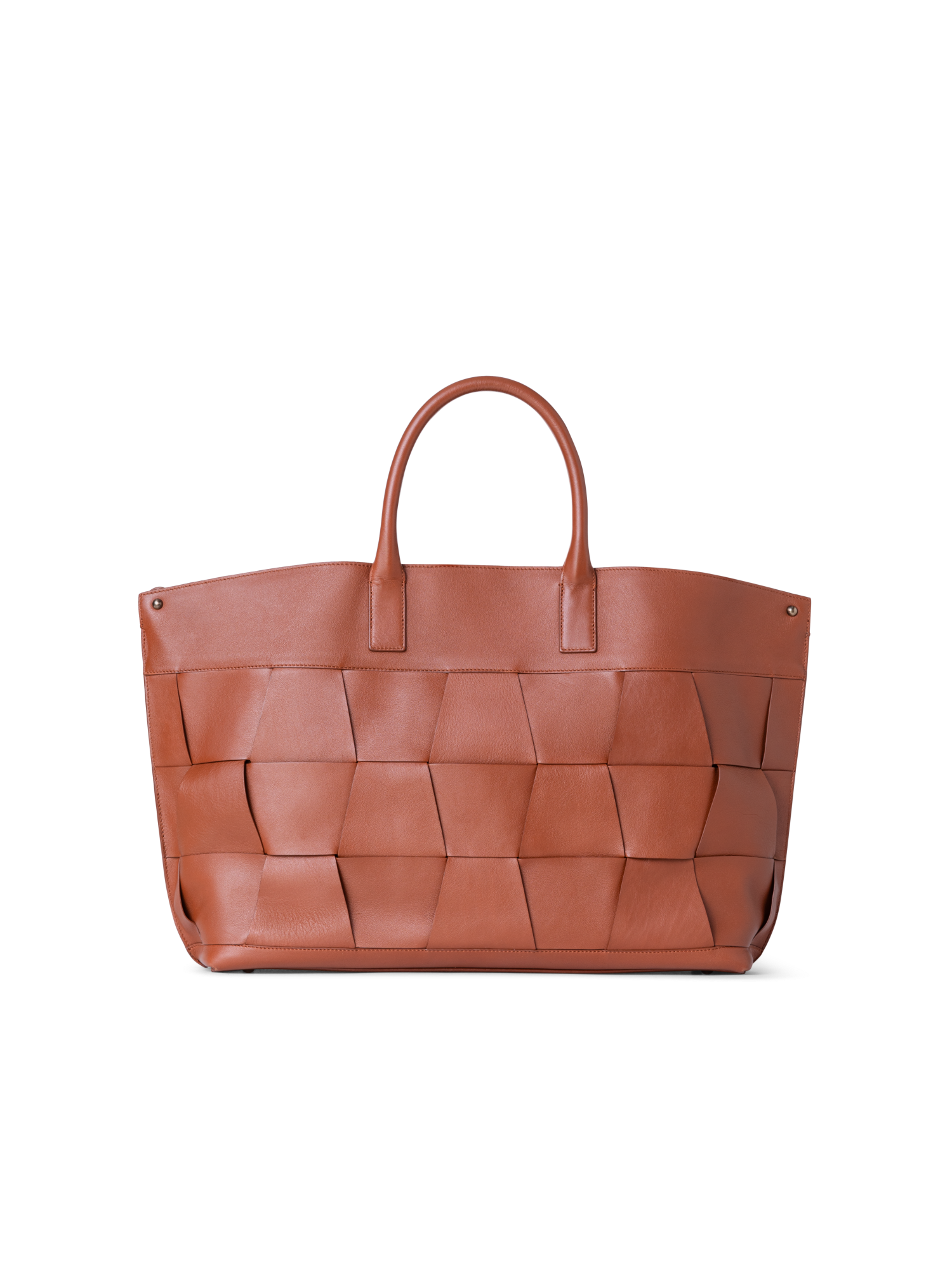 Designer Ai Medium Top Handle Tote - Braun