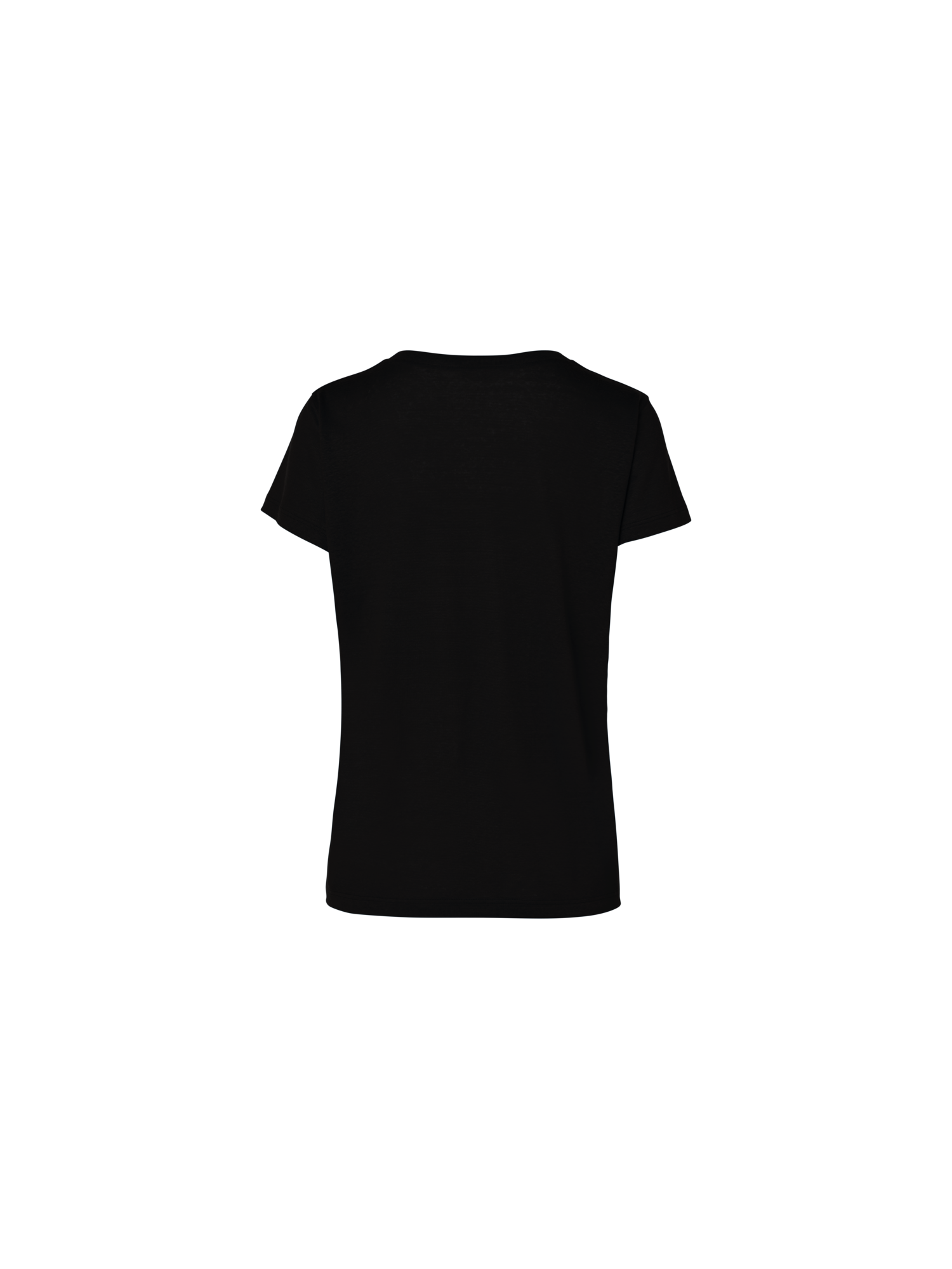 Designer Leinen Jersey T-Shirt - Schwarz