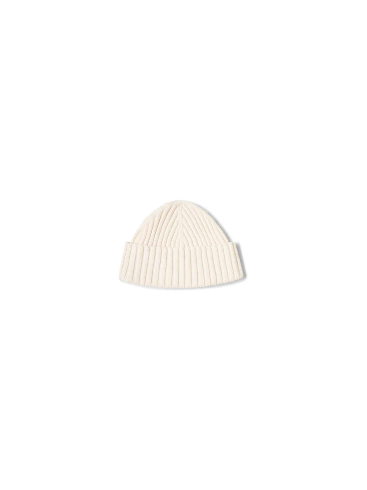 Designer Beanie aus Wolle-Kaschmir - Weiss