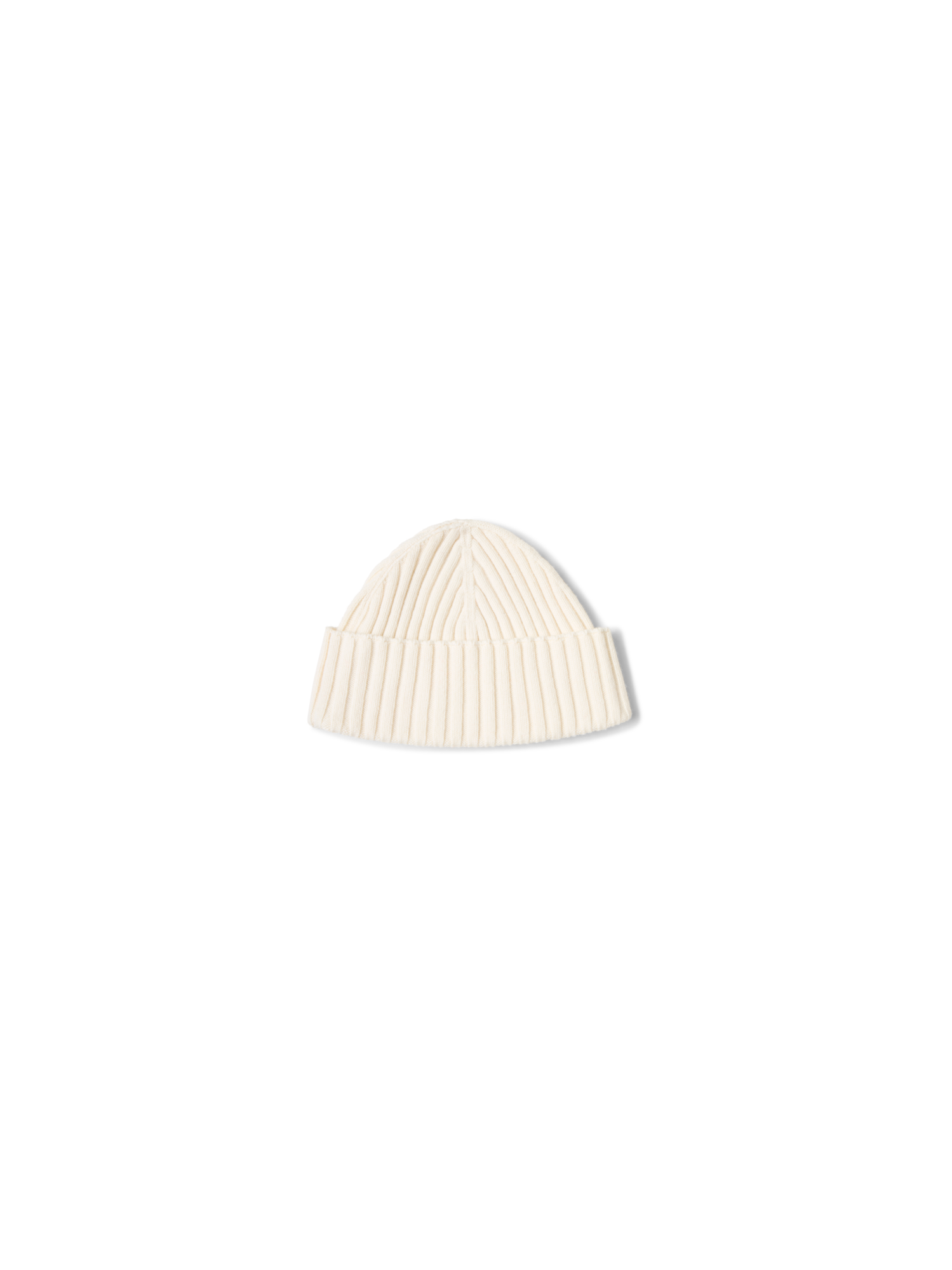 Designer Beanie aus Wolle-Kaschmir - Weiss