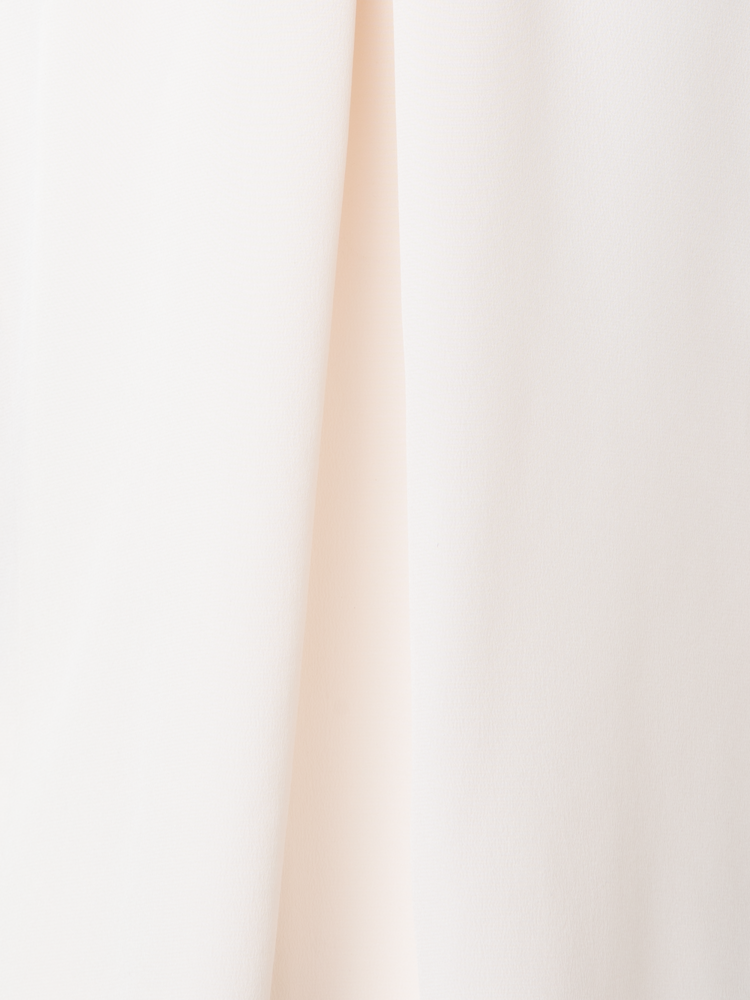 Designer Seidenbluse mit 3D Organza-Anemone - Ecru - Weiss