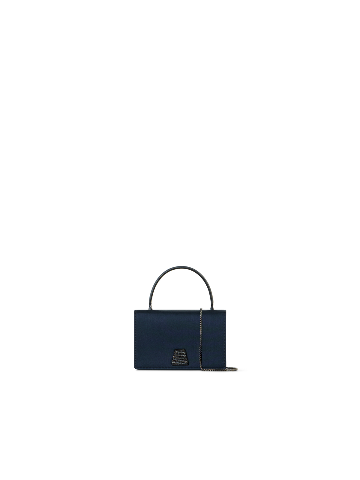 Designer Alice Mini Henkeltasche aus Satin - Dunkelblau