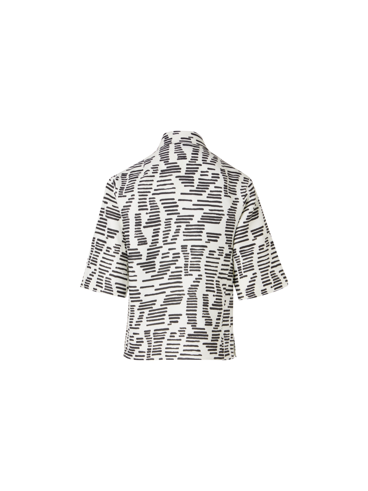 Designer Bluse mit Dance Movement Print - Weiss