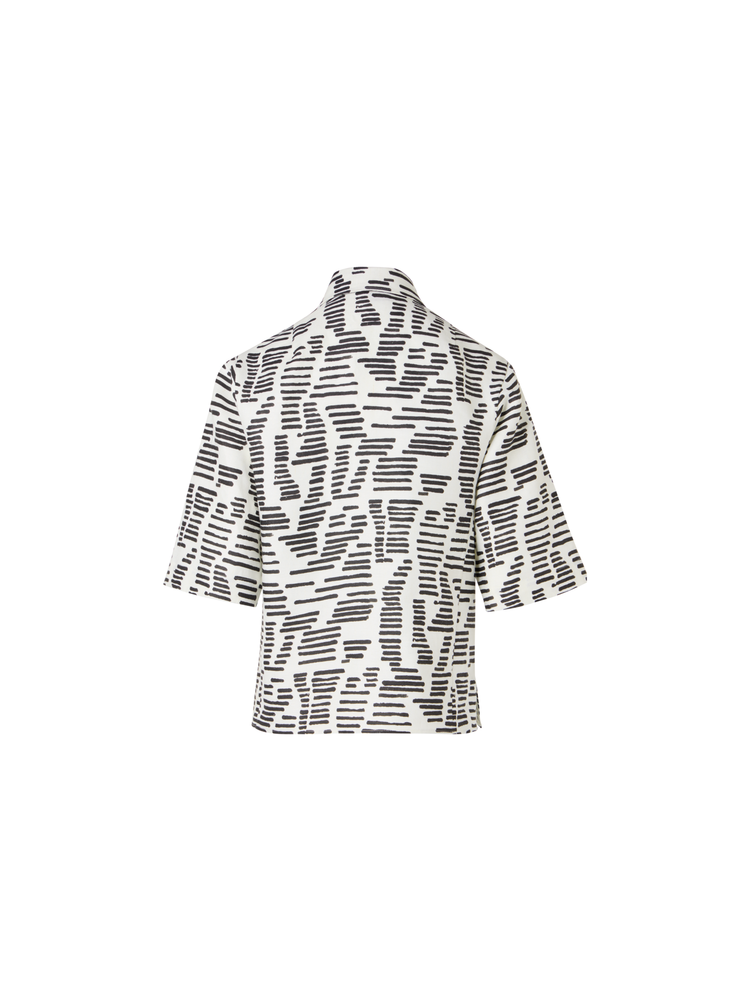 Designer Bluse mit Dance Movement Print - Weiss
