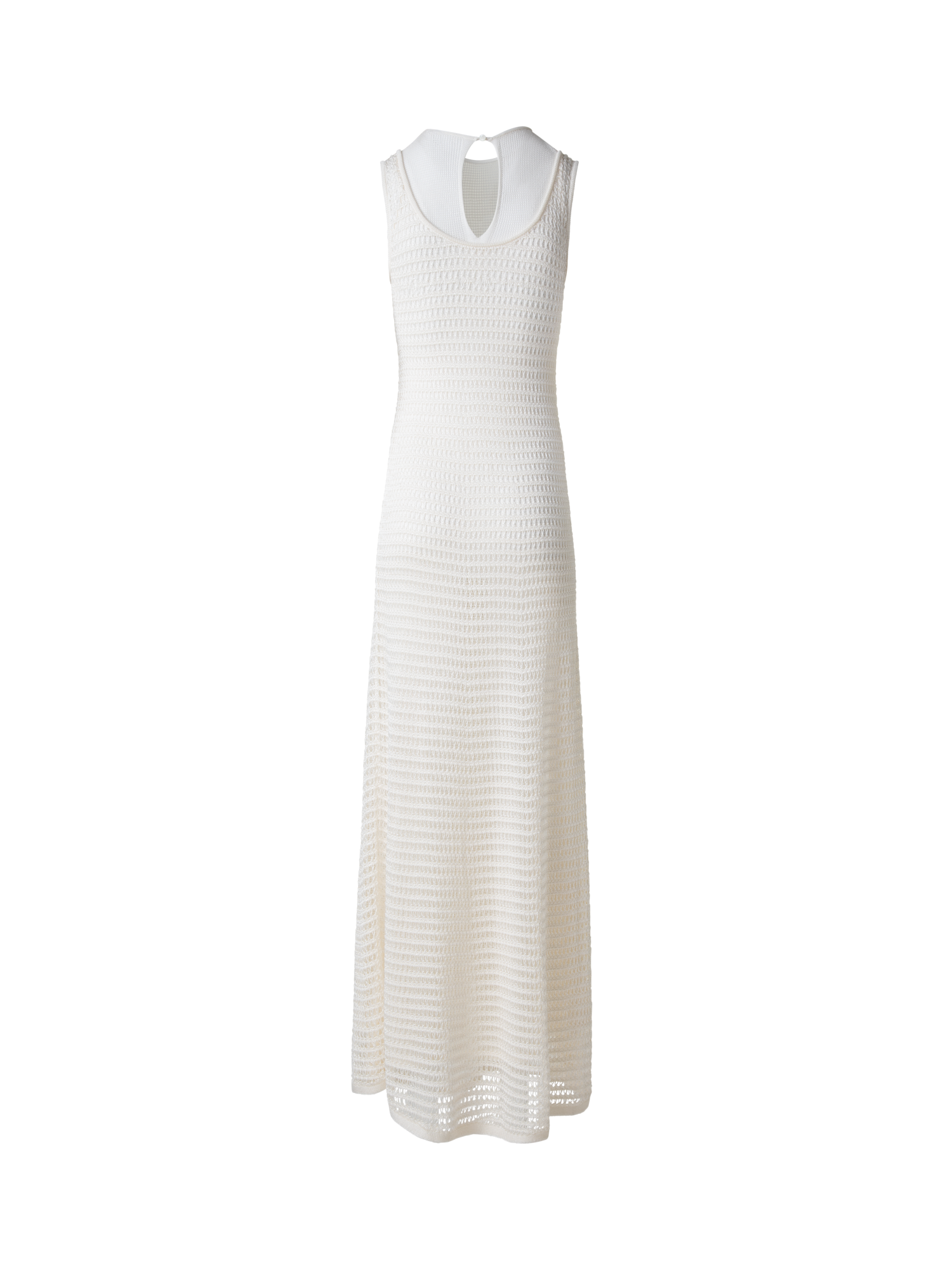 Designer Bodycon-Häkelkleid - Ecru - Weiss
