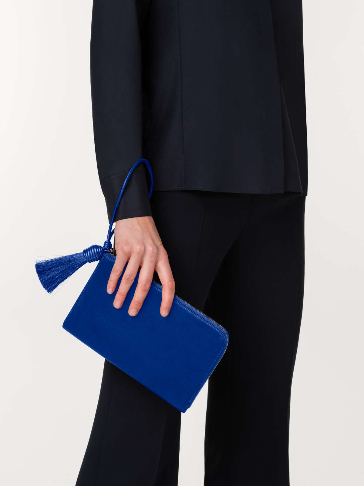 Designer Alexa Tassle Pouch - Blau #editorial