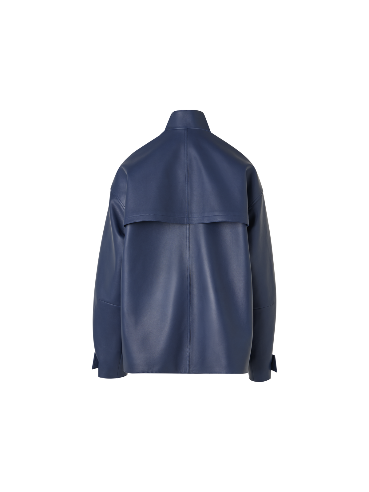 Designer Huma Jacke aus Lackleder - Blau