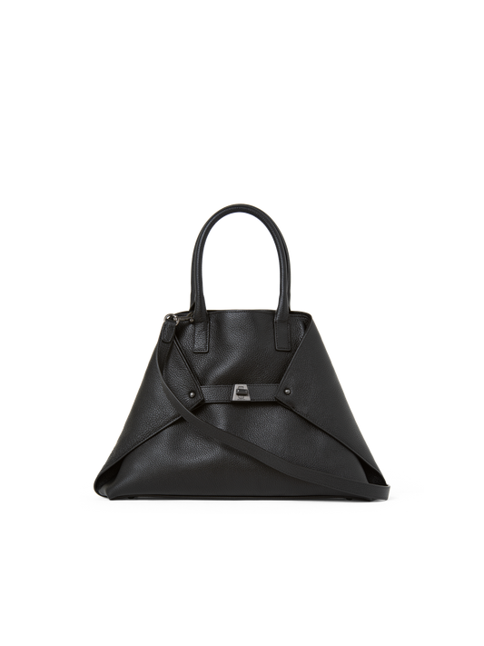 Designer Ai Small Top Handle Tote - Schwarz