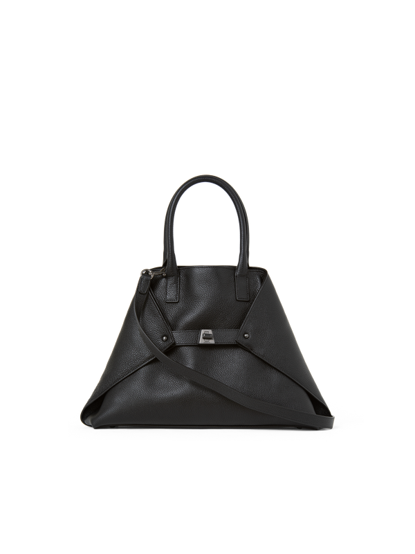 Designer Ai Small Top Handle Tote - Schwarz