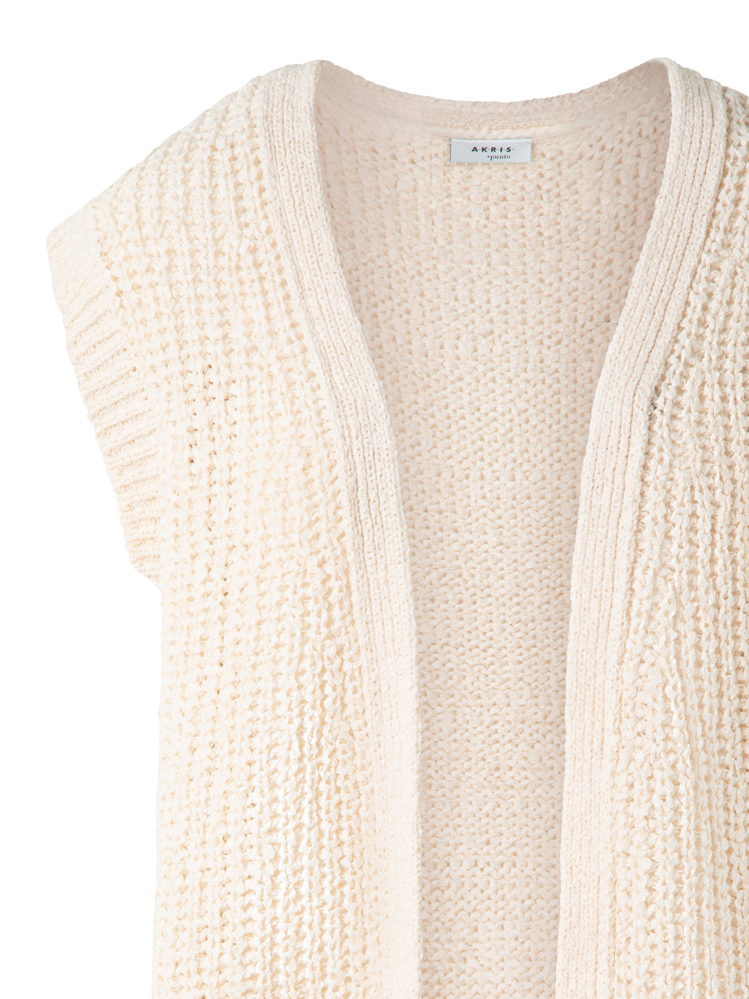 Designer Langer Chunky-Cardigan - Beige