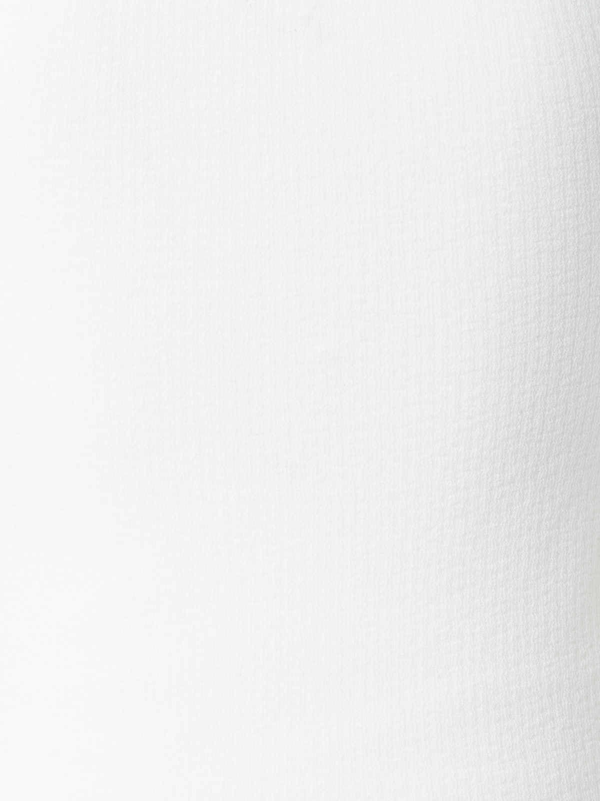 Designer Stricktop aus halbtransparenter Baumwolle - Ecru - Weiss